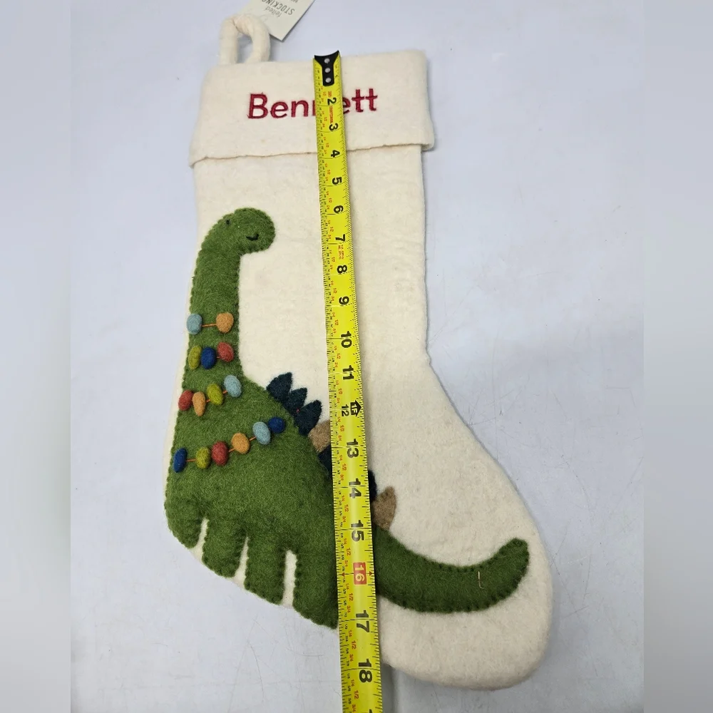 NEW BENNETT Pottery Barn West Elm Felted Holiday Stocking